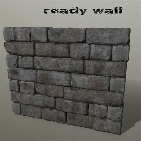 Wall Stone Cgtrader