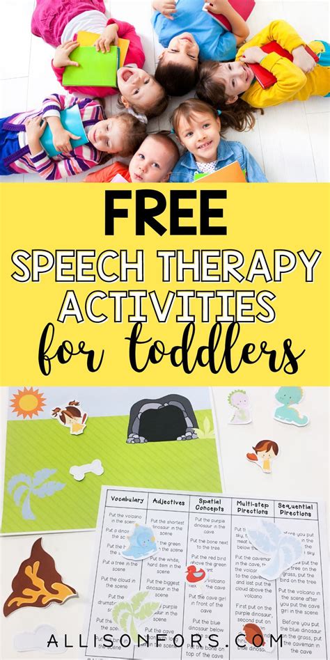 A Roundup Of Free Speech Therapy Activities For Toddlers And