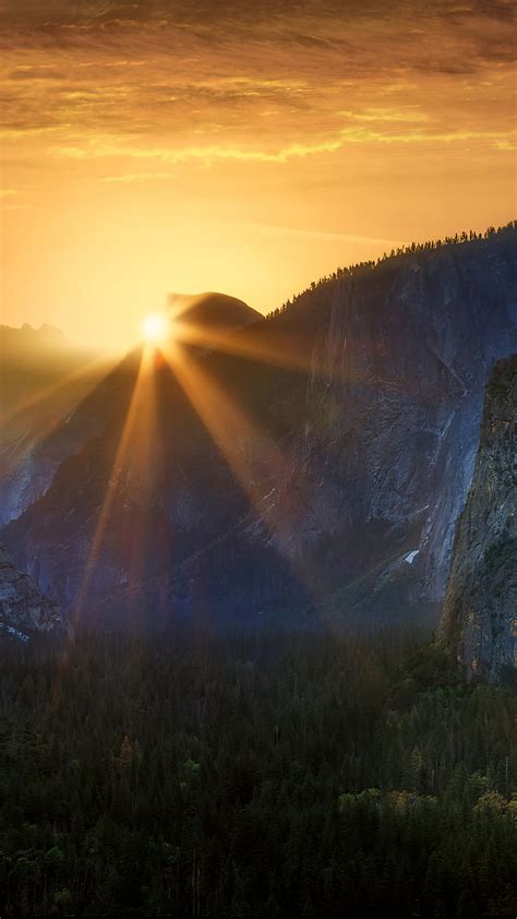 2160x3840 Sunrise At Tunnel View Yosemite National Park 5k Sony Xperia