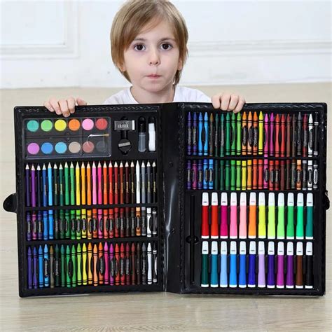 168pcsset Children Colors Pencil Drawing Artist Kit Painting Art