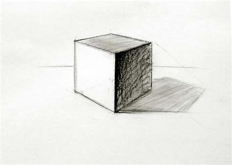 Cube Drawing In Two Point Perspective