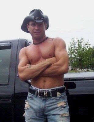 Shirtless Male Beefcake Muscular Country Cowboy Torn Jeans Hunk Photo Sexiz Pix
