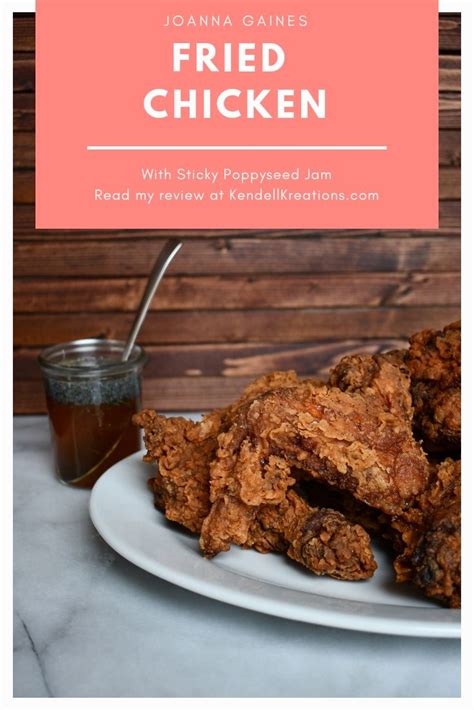 It comes in either larger chunks what a great recipe! Fried Chicken with Sticky Poppyseed Jam...what to say ...