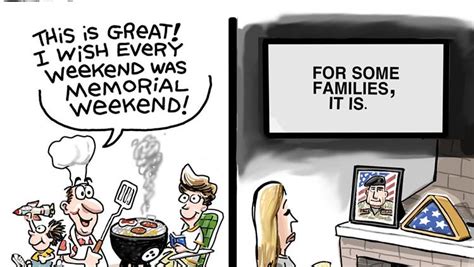 Editorial Cartoon By Steve Sack On True Meaning Of Memorial Day
