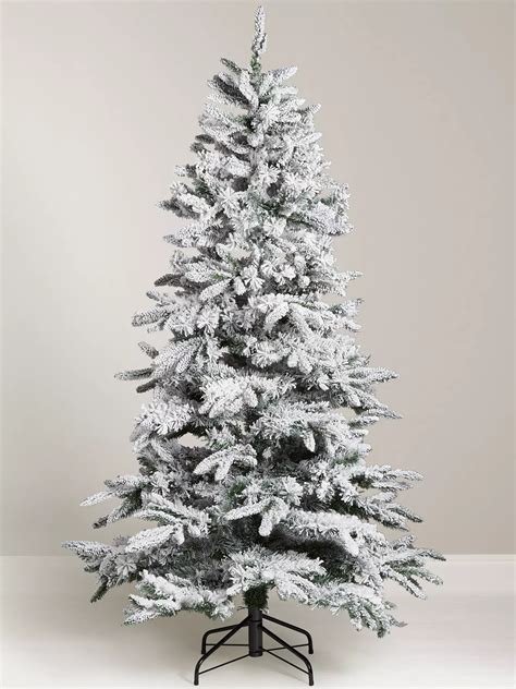 John Lewis And Partners Snowy Mountain Pine Unlit Christmas Tree 6ft At