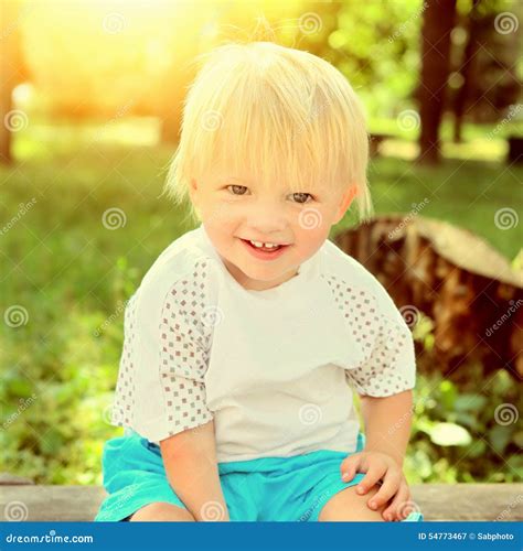Cheerful Child Outdoor Stock Image Image Of Childhood 54773467