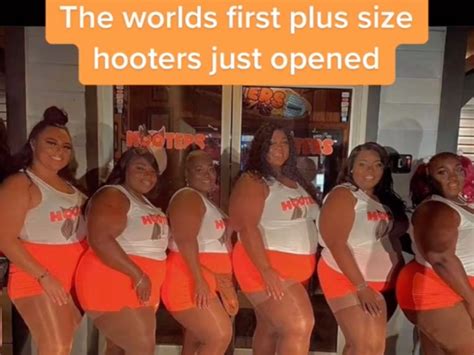 Plus Size Women In Hooters Uniforms Sparks Debate