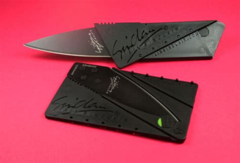 Cardsharp Black Credit Card Folding Razor Sharp Wallet Knife Safety
