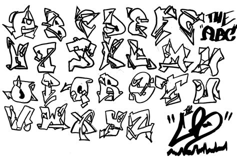 Kostenlose Abjad Graffiti Alphabet Download Kostenlose Clipart