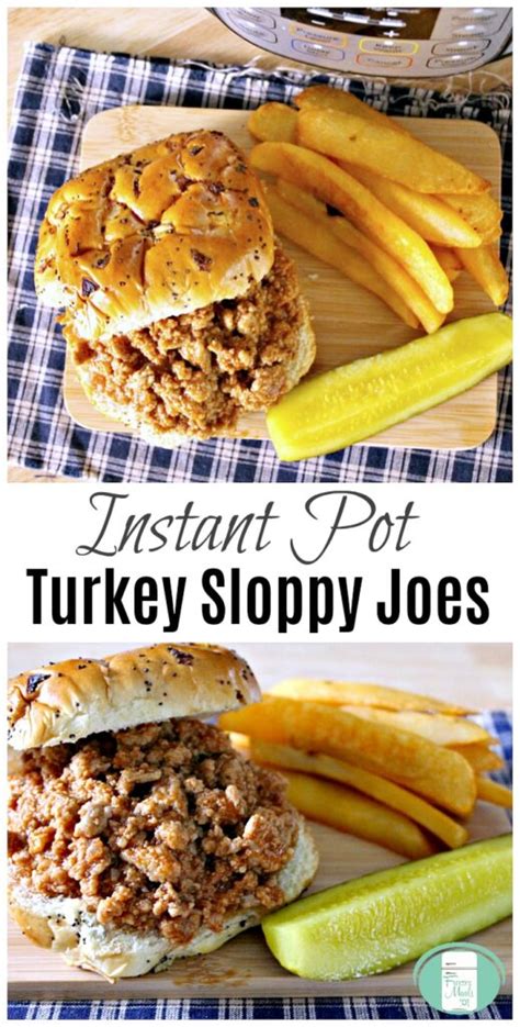 Instant Pot Turkey Sloppy Joes Freezer Meals