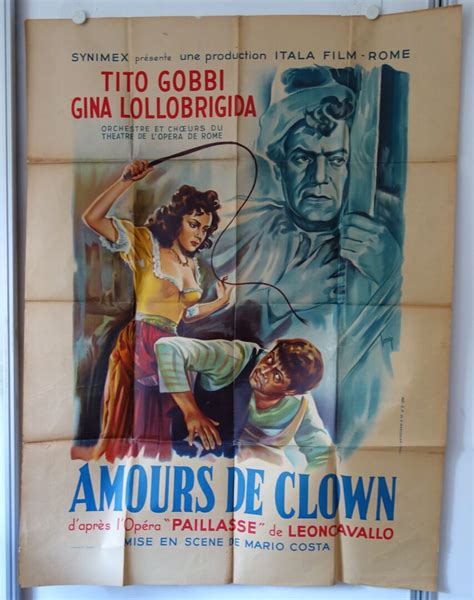 Pagliacci Love Of A Clown Original Release Large French Movie Poster