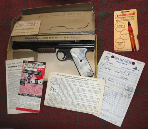 Benjamin Model 137 Single Shot 177 Cal Air Pistol For Sale At