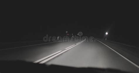 Driving By Car On Night Roads Timelapse Video Stock Video Video Of