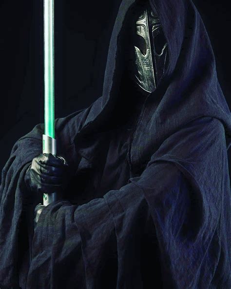 Made To Order Long Black Cotton Nazguljedi Sith Cloakrobe Etsy