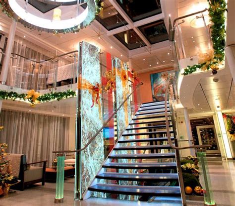 Viking River Cruises Atrium Decked Out In Its Finest For The Christmas