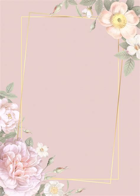 Flower Frame Background Wallpaper Idalias Salon