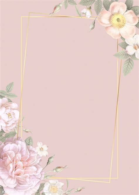 Of thought, region or period. Download premium vector of Hand drawn floral rectangle ...