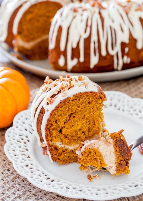 I want to make it every fall and eat it for breakfast, snack and dessert. Cream Cheese and Pumpkin Swirl Cake | FaveSouthernRecipes.com