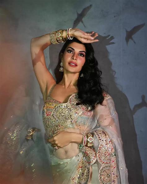 photos jacqueline fernandez looks hot in saree check out the diva s elegant saree moments