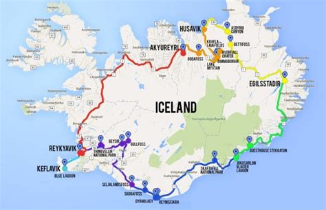 Iceland Ring Road Trip Map Beep Beautiful Experiences Extraordinary