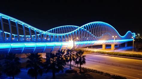 Meydan Bridge The Awesome Bridge In Dubai Uae Youtube