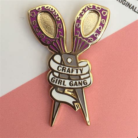 Crafty Girl Gang Lapel Pin
