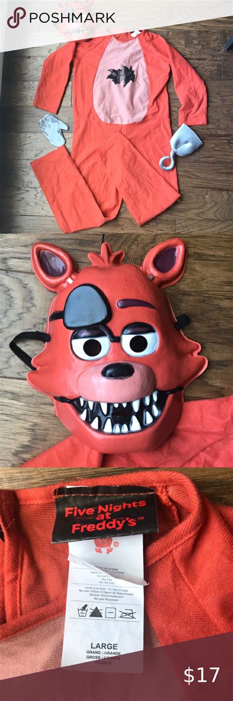 Five Nights At Freddys Deluxe Foxy Kids Costume Set Partybell Com