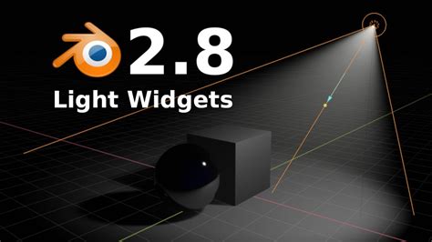 Light Object Widgets In The Blender 28 Viewport Tutorial Youtube