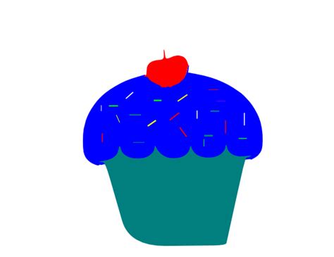 Cupcake Azul Clip Art At Vector Clip Art