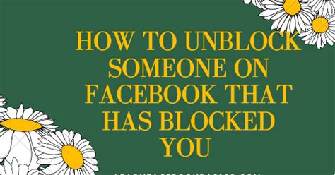 Tap the snapchat app icon, which is a white ghost on a yellow background. How to unblock someone on Facebook that has blocked you ...