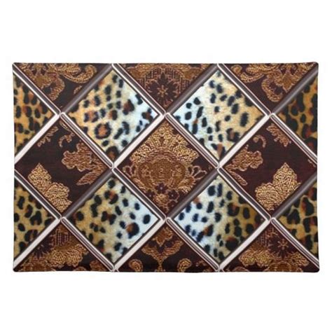 African Cheetah Patch Quilt Pattern Cloth Placemat In 2020