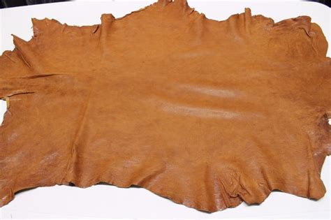 Full Grain Veg Tanned Cowhide Leather Pieces Finished For Wallet Belt ...