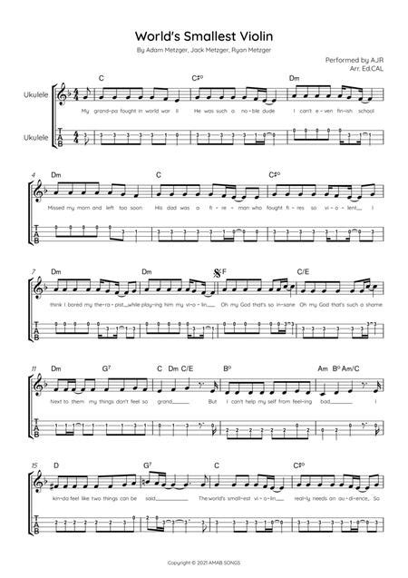 Worlds Smallest Violin Sheet Music Access Here