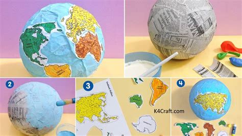 Make Globe Of Paper Mache For School Project Artsycraftsydad School
