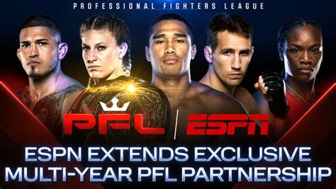 Professional Fighters League Reaches Multi Year Renewal With Espn For