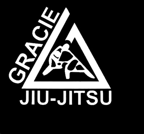 Adesivo Jiu Jitsu Gracie Logo Branco 28x27cm Qualidade Top Elo7