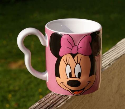 Walt Disney Minnie Mouse Pink Coffee Mug By Monogram 3d Shaped Ebay