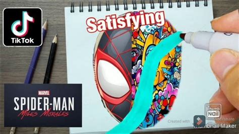 Tik Tok Spider Man Miles Morales Doodle Artmust Watch Youtube