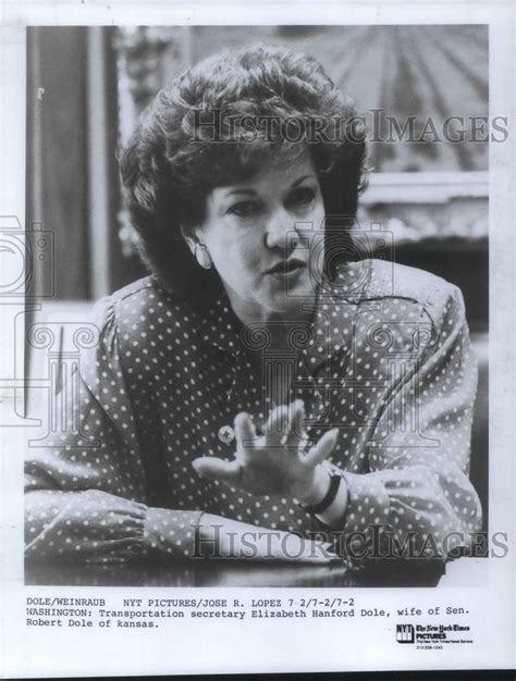 1987 Press Photo Transportation Secretary Elizabeth Hanford Dole Wife