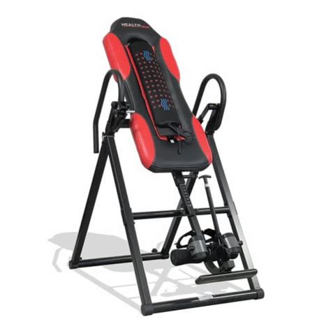 Health Gear 59 Advanced Heat And Vibration Massage Inversion Table Red