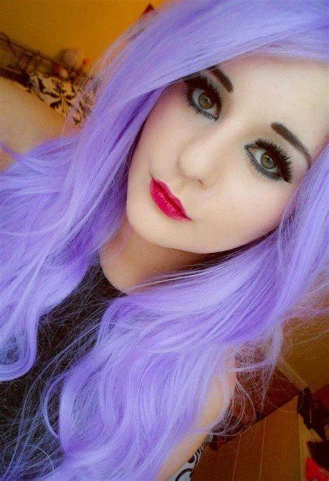 Bright Light Purple Hair Hair And Makeup Pinterest