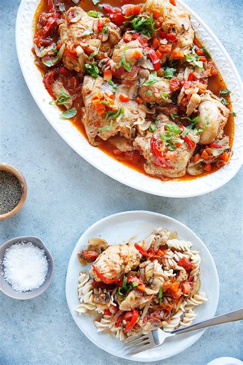 Add one cup of chicken broth to the pot. Lexi's Clean Kitchen | Instant Pot Chicken Cacciatore