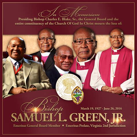 Cogic Mourns The Loss Of General Board Member Church Of God In Christ