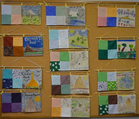 Took their land, moved them to different territory, killed their food sources, built trains through their land. love2learn2day: Oregon Trail Adventure: Quilt Wall Hangings