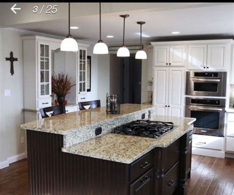 Gold granite kitchen countertop inspiration and come in king of white cabinets traditional kitchen best venetian gold original granite kitchen countertop custom p240301 1b classy impression new venetian gold granite pairs well with the rich red minerals in kitchen backsplash tile tiles subway tile. Pin by Sergio Aragon on Kitchen | New venetian gold granite, Venetian gold granite, Gold granite ...