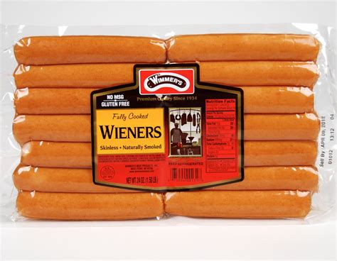 Wimmers Skinless Uncolored Wieners
