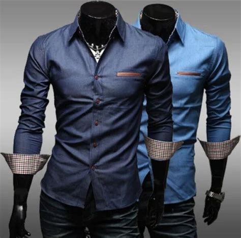 Mens Stylish Full Sleeve Shirt At Rs 500 Men Stylish Shirt In Navi