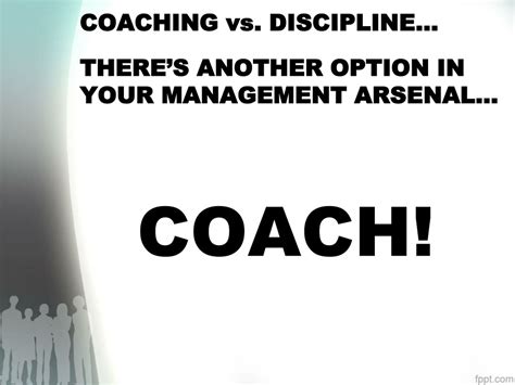 Ppt Coaching Vs Discipline Using Interactive Solutions To Gain