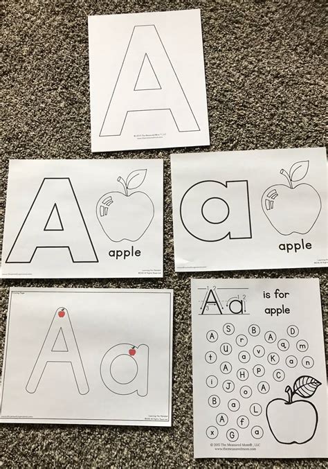Learning The Letter A Preschool At Home