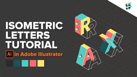 Graphic Design Tutorial Isometric Letters In Adobe Illustrator Youtube